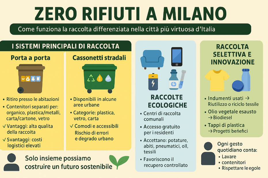 La raccolta differenziata, Zero Rifiuti a Milano