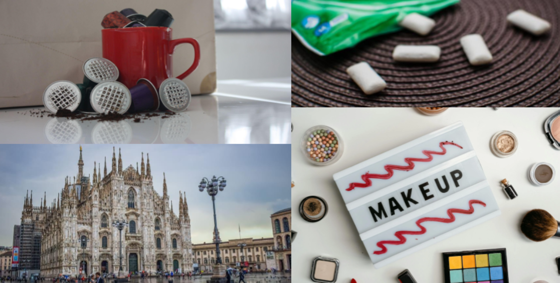 Chewing-gum, cosmetici e capsule: rifiuti ambigui